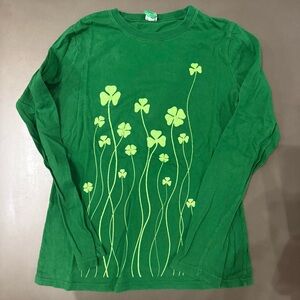 Green Clover Long Sleeve Shirt